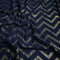 Foil printed Georgette-Navy Blue