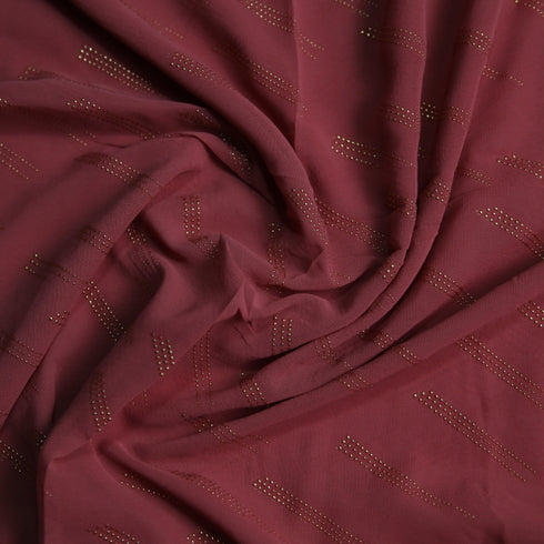 Foil printed Georgette - Copper