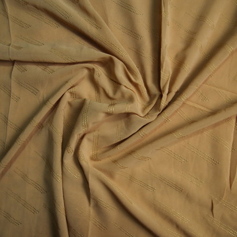 Foil printed Georgette - Mustard