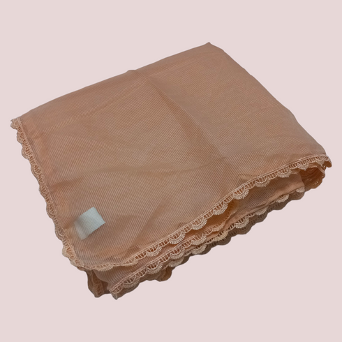 Organza Net Laced Dupatta - Cream