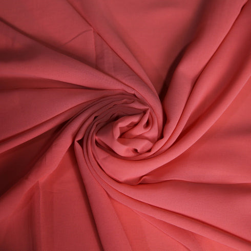 Plain Georgette - Coral