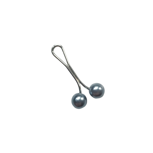Pearl Hijab Pins - Silver