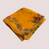 Hand Painted Mirror Work Organza Dupatta - Yellow
