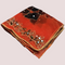 Hand Painted Mirror Work Organza Dupatta - Orange