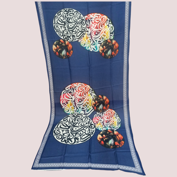 Digital Printed Dupatta - Shalmoze Slik