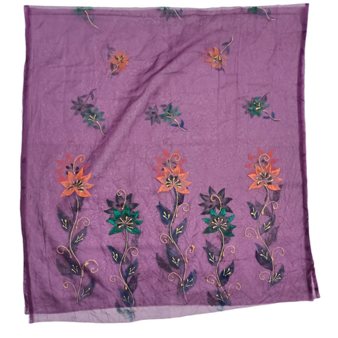 Hand Painted Organza Dupatta