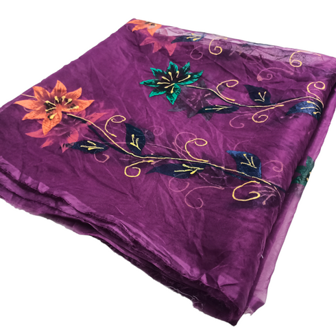 Hand Painted Organza Dupatta