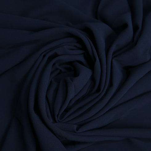 Plain Georgette - Navy Blue