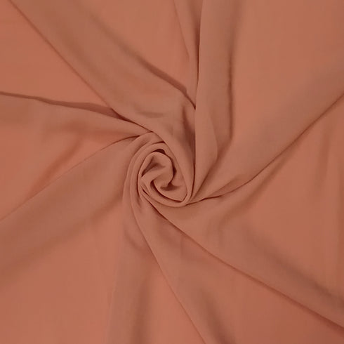 Plain Georgette - Orange Tan