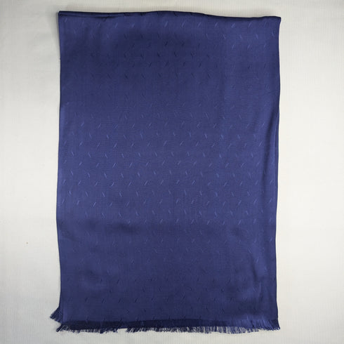 Viscose Self Jacquard - Navy Blue