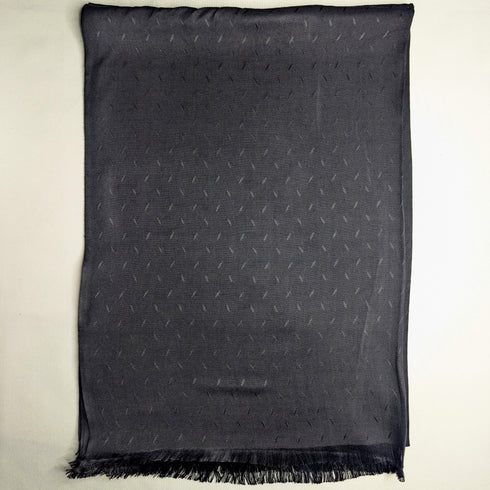 Viscose Self Jacquard - Black