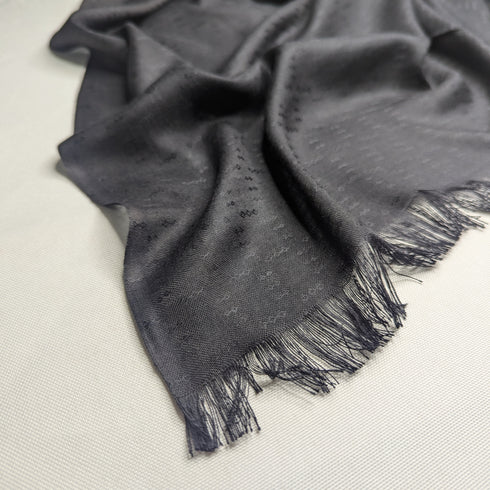 Viscose Self Jacquard - Black