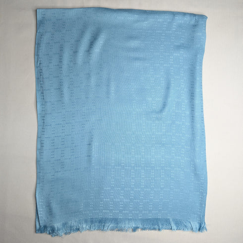 Viscose Self Jacquard - Sky Blue