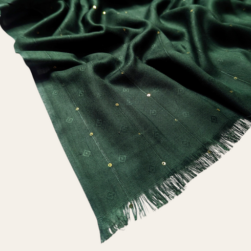 Viscose Self Sparkles - Bottle Green