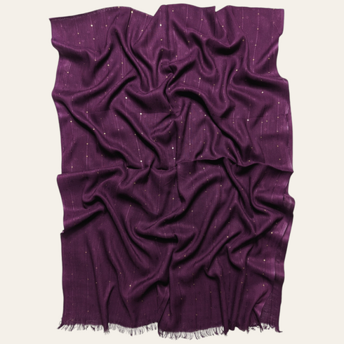 Viscose Self Sparkles - Purple