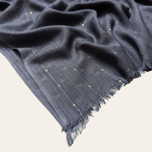 Viscose Self Sparkles - Grey