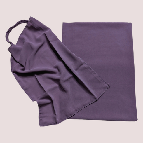 Hijab And Niqab Set - Dark Lavender
