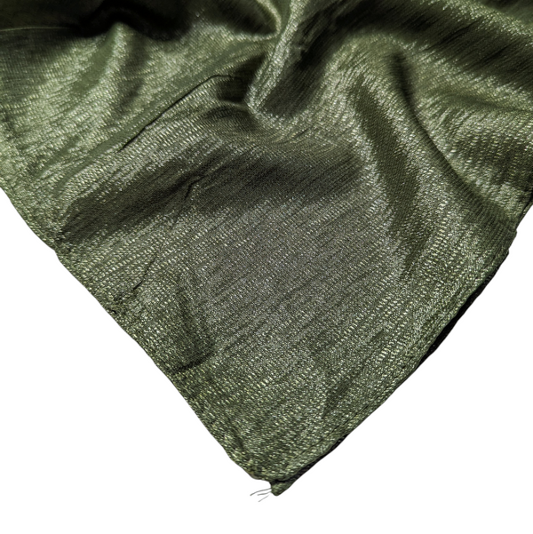 Glossy Silk - Olive Green