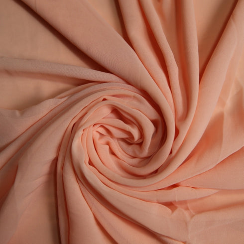 Plain Georgette - Peach