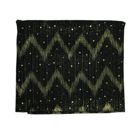 Foil printed Georgette- Black