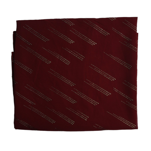 Foil printed Georgette - Red