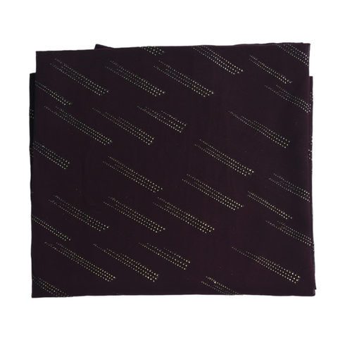 Foil printed Georgette - Grape