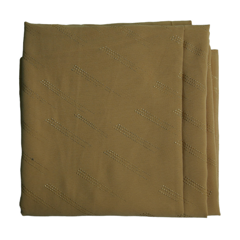 Foil printed Georgette - Mustard