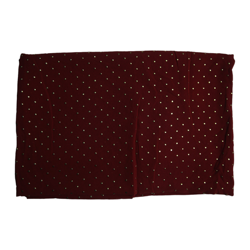 Foil printed Georgette - Maroon