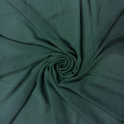 Plain Georgette - Pine Green