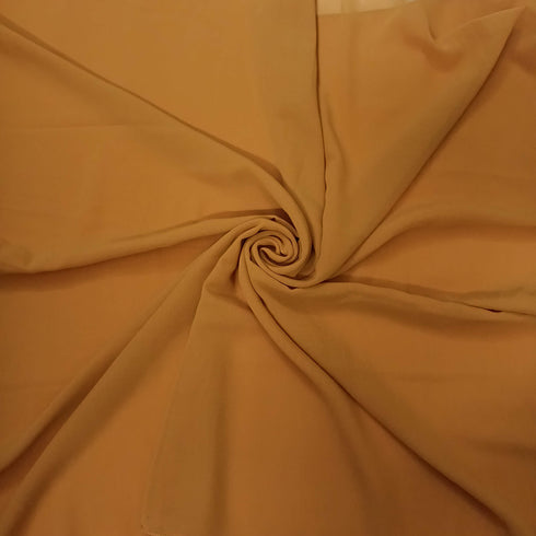 Plain Georgette - Turmeric Yellow