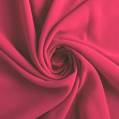 Plain Georgette - Hot Pink