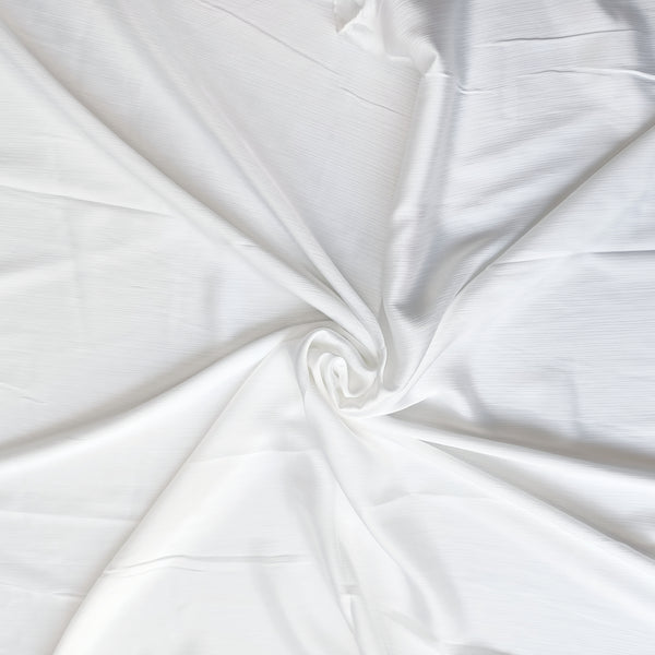 Metallic Silk - White