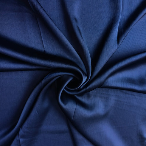 Metallic Silk - Navy Blue