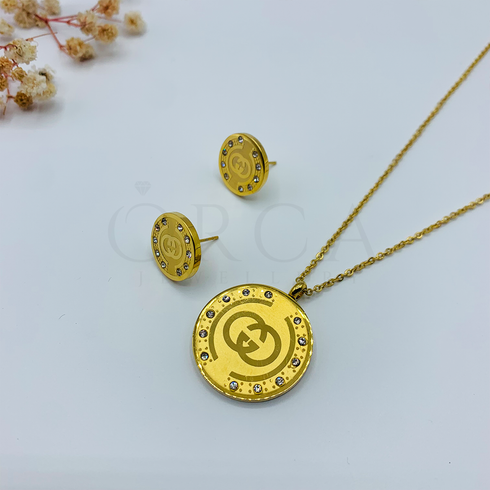 Buy Hollywood Neckline (Rust Free) Necklace Set Online in Pakistan
