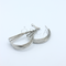 SILVER CRUSHED EARRINGS