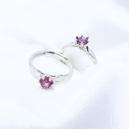 Buy Purple Ruby Silver Stone Rings Online in Pakistan