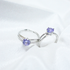 Buy Round Grey Silver Stone Rings Online in Pakistan
