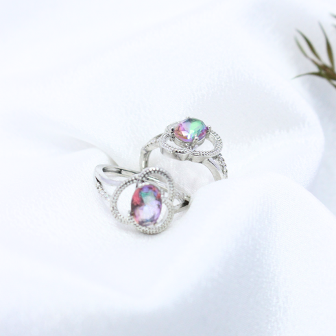 Buy Rose Stone Silver Rings Online in Pakistan