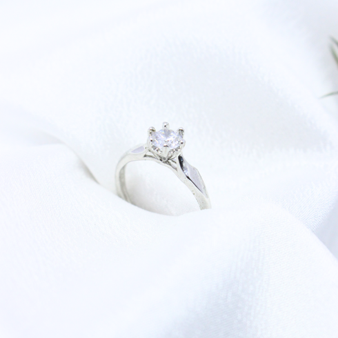 Buy McQueen Silver Diamond Stone Rings Online in Pakistan