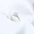 McQueen Silver Diamond Stone Ring