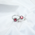 Buy Soft Pink Stone Silver Rings Online in Pakistan