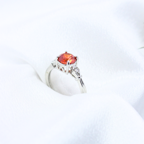 Buy Light Pink Stone Silver Rings Online in Pakistan