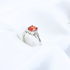 Buy Light Pink Stone Silver Rings Online in Pakistan