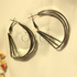 SILVER CRUSHED EARRINGS
