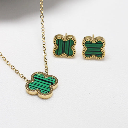 GREEN AUTUMN VAN CLEEF ANTIQUE NECKLACE SET