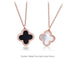 Buy Bright Luck Clover Pendant (Double Sided) Front White & Back Black Pendant Online in Pakistan