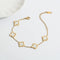 Buy White Clover Bracelet - Staineless Steel Online in Pakistan