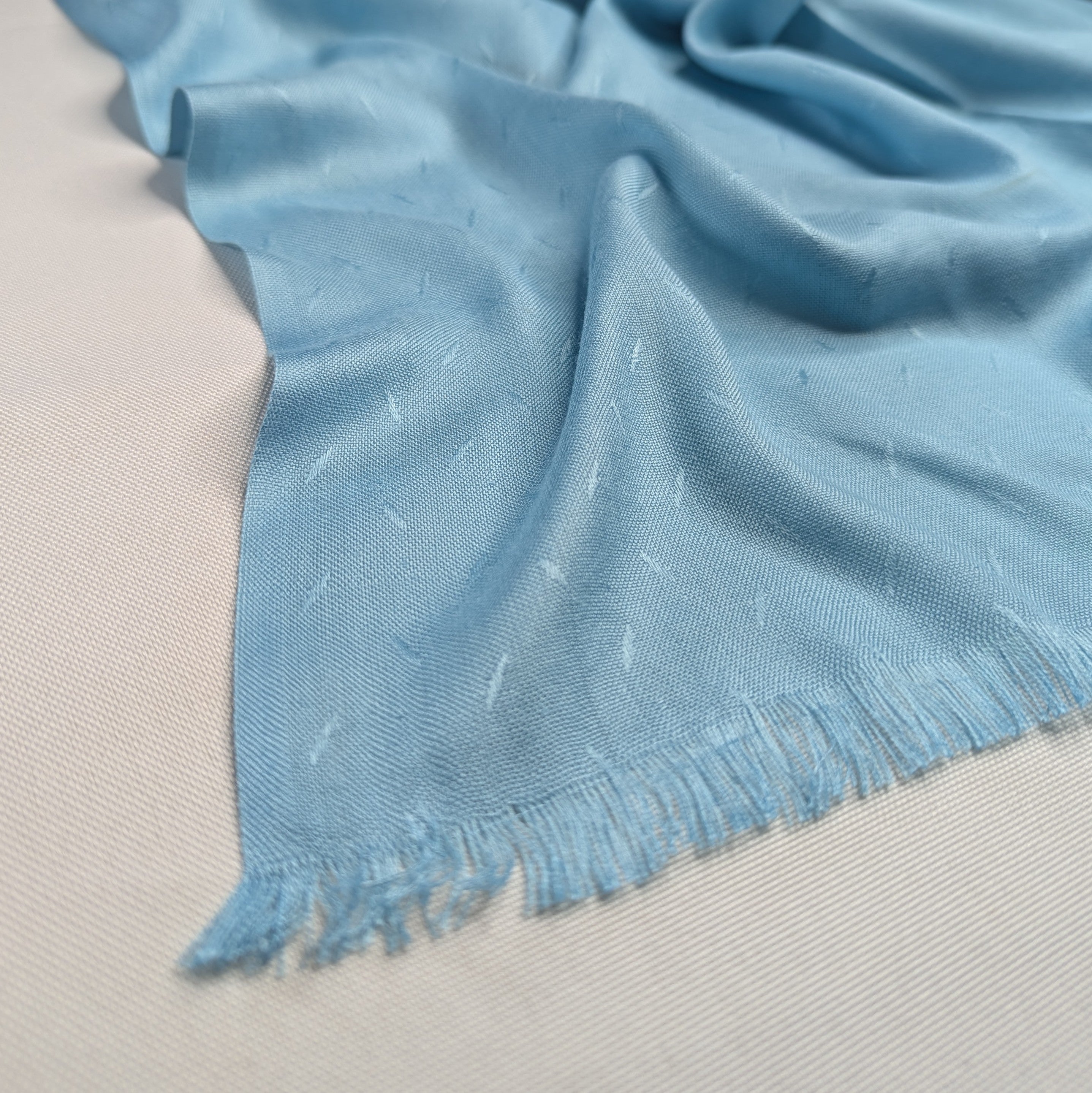 Viscose Self Jacquard - Sky Blue – Zaibtan Online